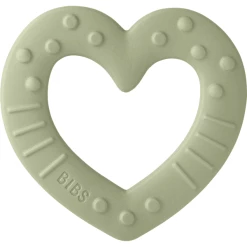 BIBS® Beißring Baby Bitie Heart Ab Dem 3. Monat In Sage