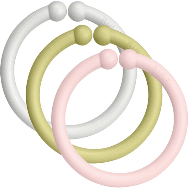 BIBS® Loops Haze / Meadow / Blossom, 12 Stück 1 BIBS® Loops Haze / Meadow / Blossom, 12 Stück