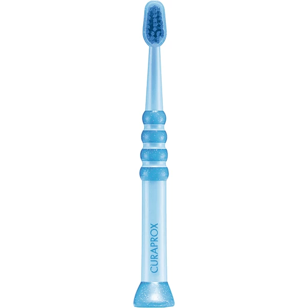 CURAPROX Baby Zahnbürste Mit 4.260 Extra Feinen Curen®-Borsten 0 - 4 Jahre In Blau 1 CURAPROX Baby Zahnbürste Mit 4.260 Extra Feinen Curen®-Borsten 0 - 4 Jahre In Blau