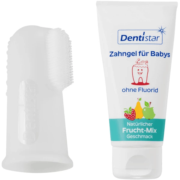 Dentistar Mundpflegeset 2-teilig Fingerzahnbürste Und Zahngel 1 Dentistar Mundpflegeset 2-teilig Fingerzahnbürste Und Zahngel