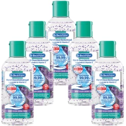 Dr.Beckmann Dr. Beckmann Hand-Desinfektionsgel Lavendel & Vitamin E, 5 X 60ml