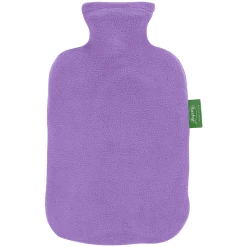 Fashy® Wärmflasche 2L Mit Fleecebezug In Flieder