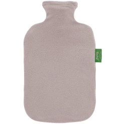 Fashy® Wärmflasche 2L Mit Fleecebezug In Taupe