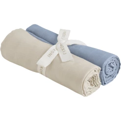 Fixoni Musselintücher 2er Pack Ashley Blue