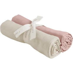 Fixoni Musselintücher 2er Pack Misty Rose