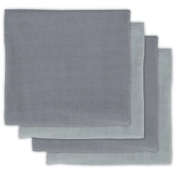 Jollein Bamboo Mullwindeln 4er-Pack Storm Grey 70x70cm
