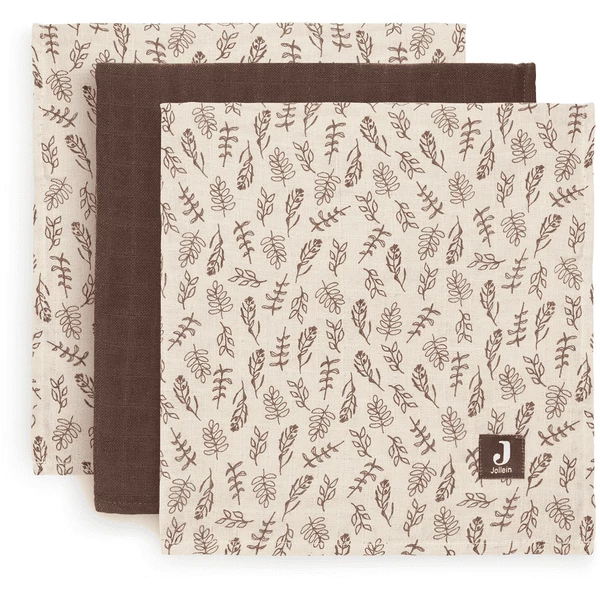 Jollein Mullwindeln 3er-Pack Meadow Chestnut 70 X 70 Cm 1 Jollein Mullwindeln 3er-Pack Meadow Chestnut 70 X 70 Cm