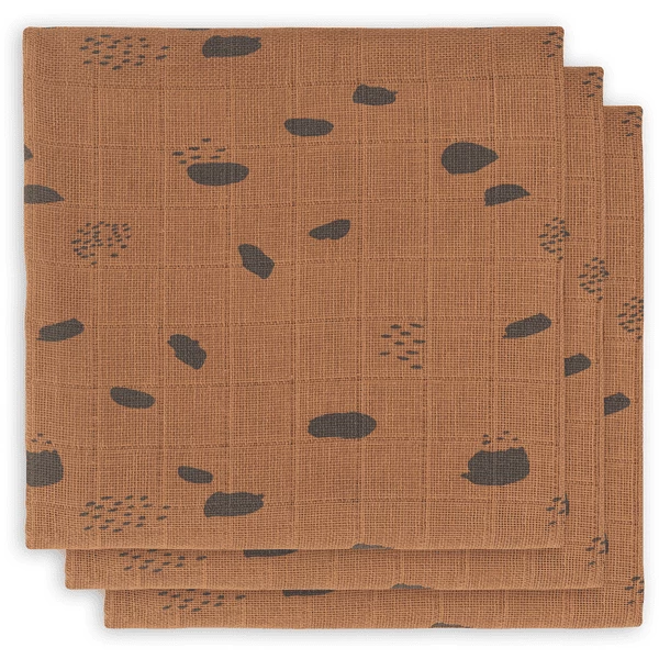 Jollein Mullwindeln 3er-Pack Spot Camel 70x70cm 1 Jollein Mullwindeln 3er-Pack Spot Camel 70x70cm