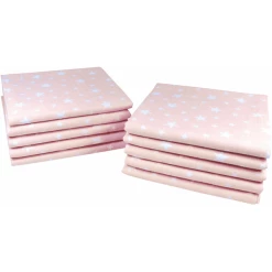M.M.C. Mullwindel 10 PACK Sterne 80x70 Cm Mulltücher 10 Rosa -Haakaa Speichern m m c mullwindel 10 pack sterne 80x70 cm mulltuecher 10 rosa a346303 2