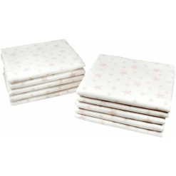 M.M.C. Mullwindel 10 PACK Sterne 80x70 Cm Mulltücher 10 Weiß -Haakaa Speichern m m c mullwindel 10 pack sterne 80x70 cm mulltuecher 10 weiss a346305 2
