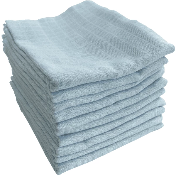 M.M.C. Mullwindel 10 PACK Unifarben 80x70 Cm Mulltücher 10 Blau 2 M.M.C. Mullwindel 10 PACK Unifarben 80x70 Cm Mulltücher 10 Blau – Bild 2