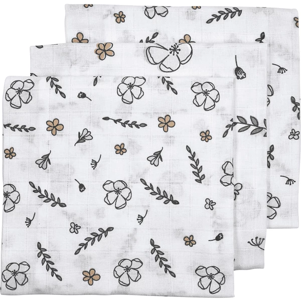 Meyco Mullwindeln 3er-Pack Floral 70 X 70 Cm 1 Meyco Mullwindeln 3er-Pack Floral 70 X 70 Cm
