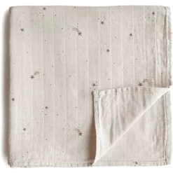 Mushie Wickeltuch Musselin Falling Stars 120 X120 Cm