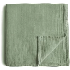 Mushie Wickeltuch Musselin Sage 120 X120 Cm