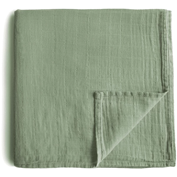 Mushie Wickeltuch Musselin Sage 120 X120 Cm 1 Mushie Wickeltuch Musselin Sage 120 X120 Cm