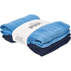 Pippi Muslin Tücher 4er Pack Dunkelblau