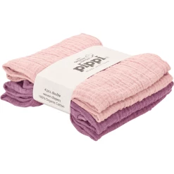 Pippi Muslin Tücher 4er Pack Pale Mauve