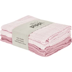 Pippi Muslin Tücher 4er Pack Shrinking Violet