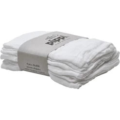 Pippi Muslin Tücher 4er Pack White