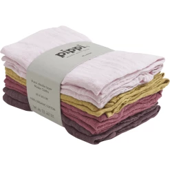 Pippi Muslin Tücher 8er Pack Chalk Pink