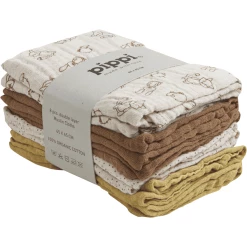 Pippi Muslin Tücher 8er-Pack Lion