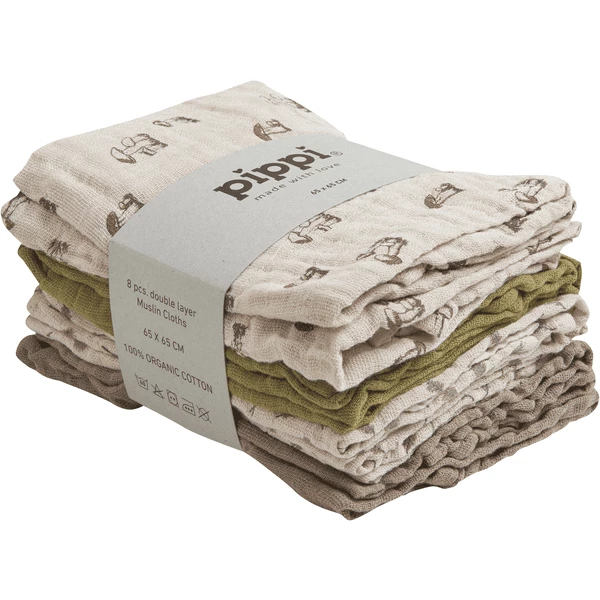 Pippi Musselintuch 8er-Pack Sheer Bliss 1 Pippi Musselintuch 8er-Pack Sheer Bliss