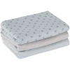 Roba Mullwindeln 3er Set Lil Planet Hellblau 80 X 80 Cm