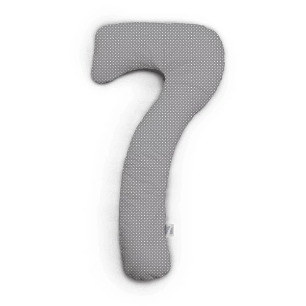 THERALINE Bezug Für My7 Seitenschläferkissen Jersey Punkte Grau 1 THERALINE Bezug Für My7 Seitenschläferkissen Jersey Punkte Grau