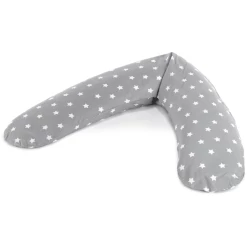 THERALINE Stillkissen Komfort Inkl. Bezug Big Stars Grau